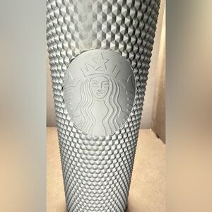 Starbucks Matte Black Studded Tumbler with Embossed Siren, 24oz.